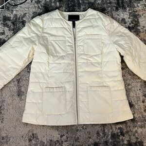 Talbots women’s primaloft medium Ivory Puffer Jacket!